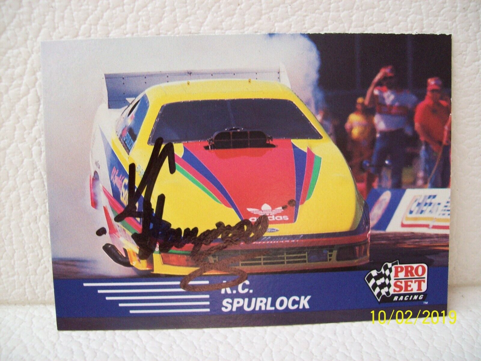 Kc Spurlock Autographed 1991 Pro Set Racing Nhra Funny Car Trading Card Signed