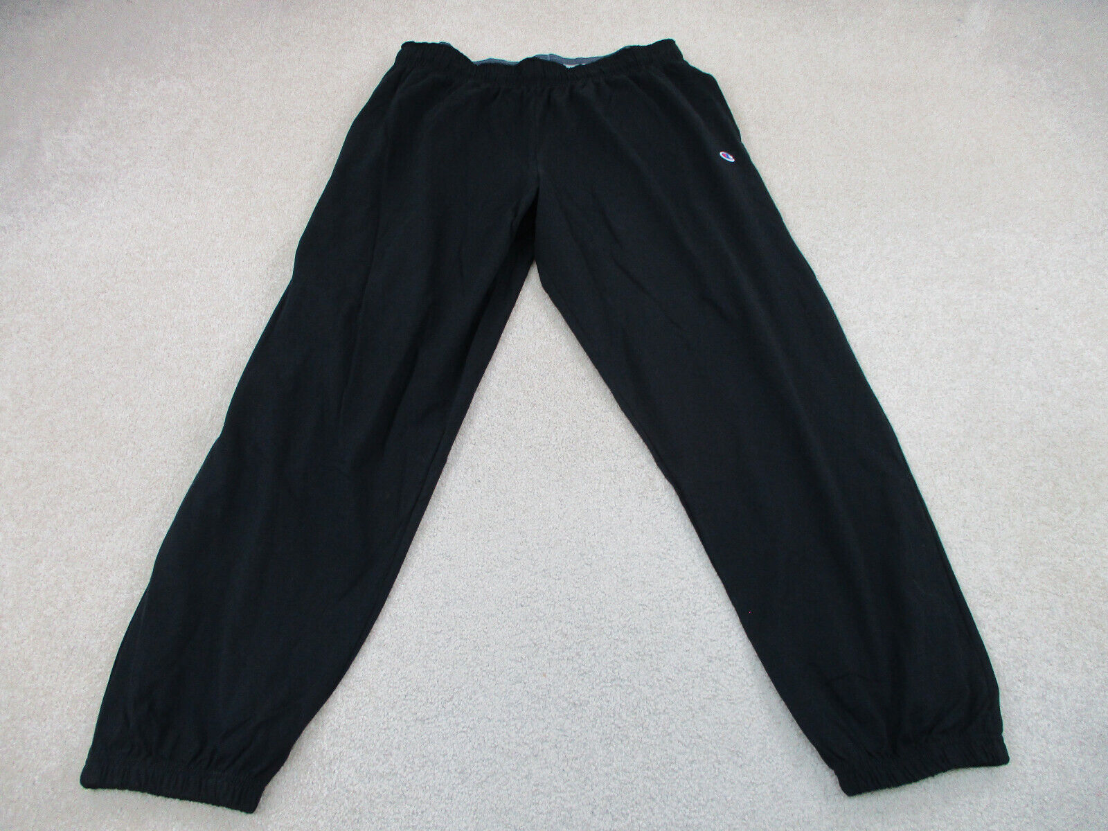Champion Pants Adult 2XL XXL Black White Sweat Pants Outdoors Athletic Men 36x33
