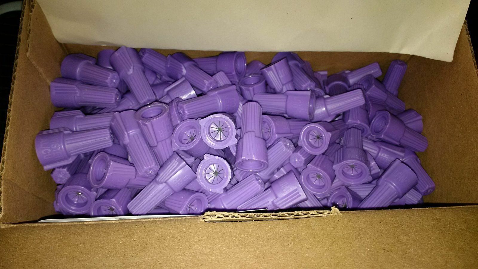Ideal Purple Wire Nuts 30-265, Quantity:100, Model: 65 AL/CU Wire Connector