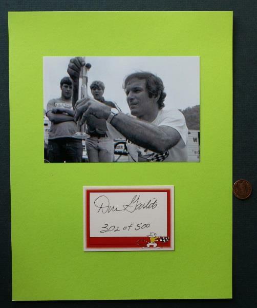 NHRA Drag Racer Driver / Legend Don Garlits autographed #'d card & photo set!
