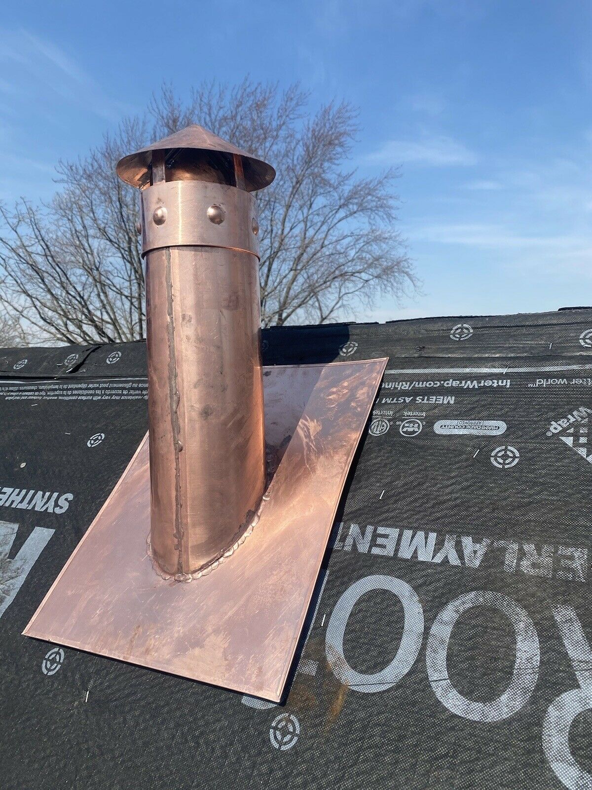 Custom Copper Pipe Flashing & Penetration Flashing