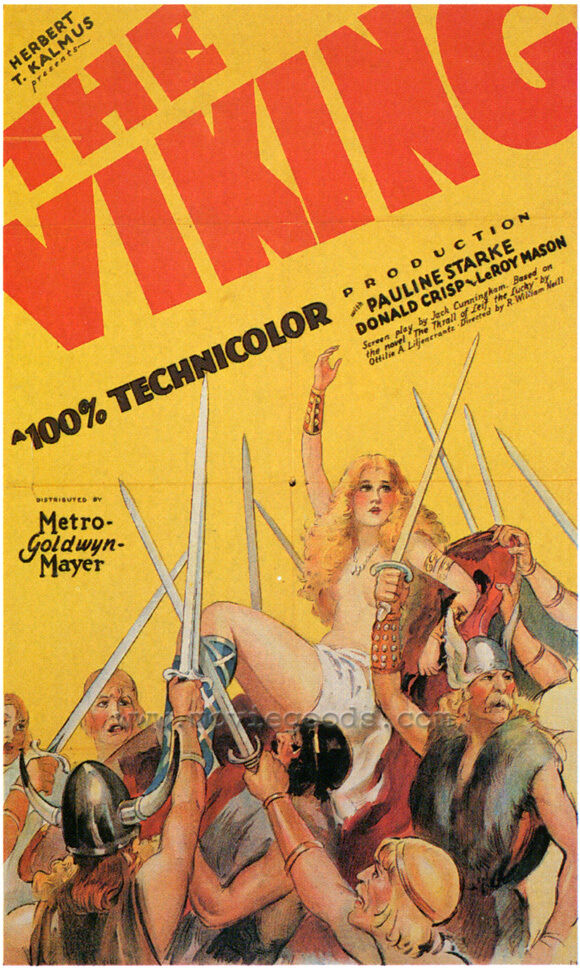 The Viking Movie Poster 27x40 Pauline Starke Donald Crisp Leroy Mason Anders