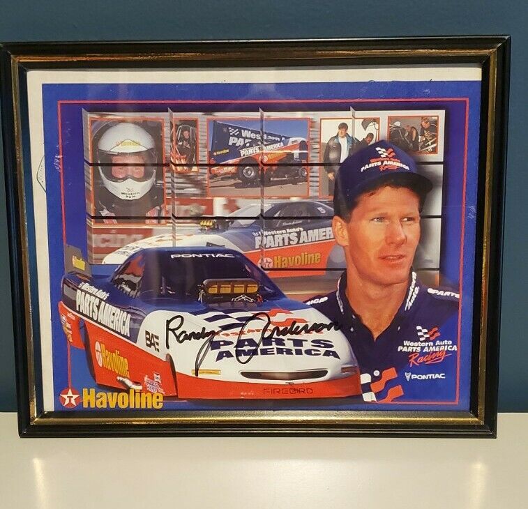 Randy Anderson Signed Western Auto Nhra Autograph Funny Car Promo Photo 10"x8"