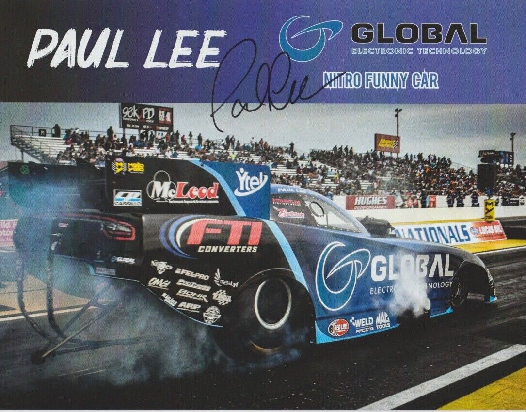 2020 Paul Lee Signed Global Electronic Technology Toyota Camry Fc Nhra Postcard
