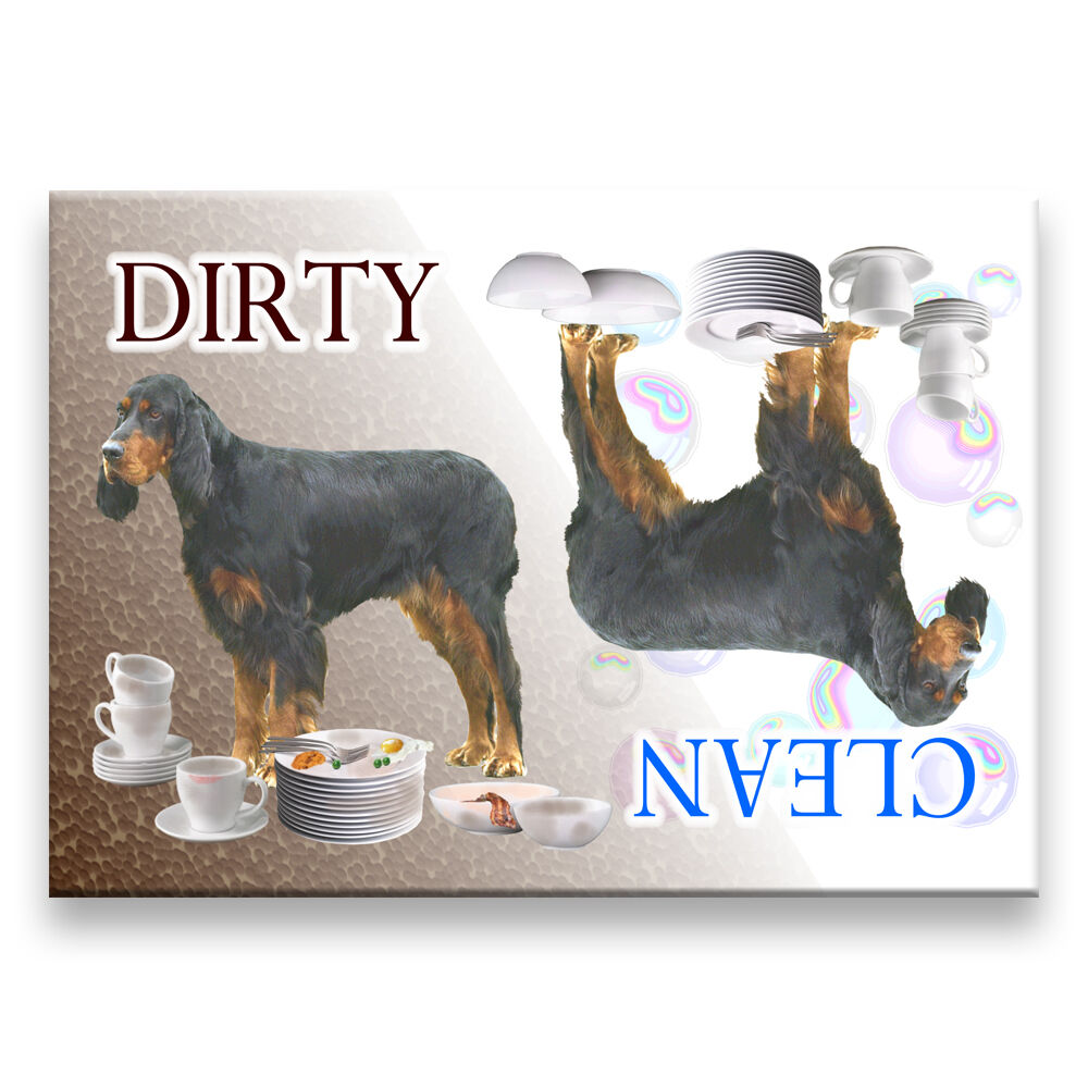 GORDON SETTER Clean Dirty DISHWASHER MAGNET Dog NEW