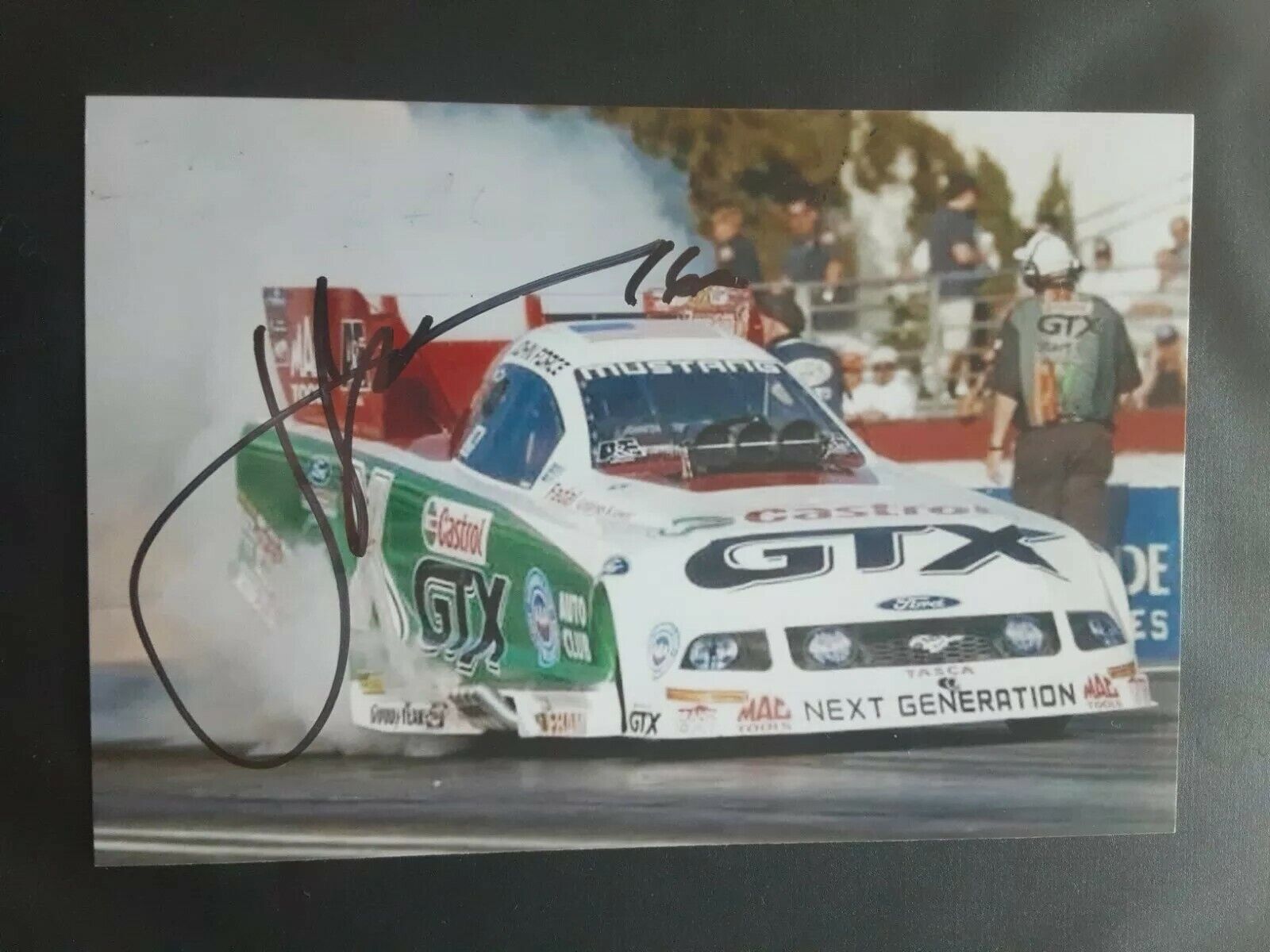 John Force Nhra Drag Racing Legend Signed Autographed 4x6 Glossy Photo