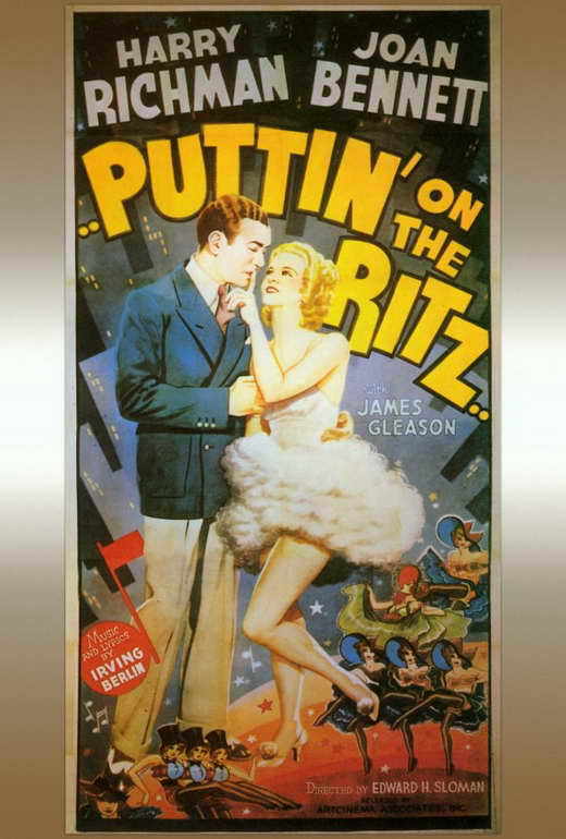 Puttin' On The Ritz Movie Poster 14x36 Insert Harry Richman Joan Bennett James