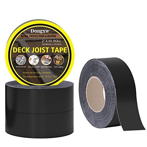 Dongxw Butyl Joist Tape, 2" X 50' Joist Tape For Decking Waterproof Deck Joist F