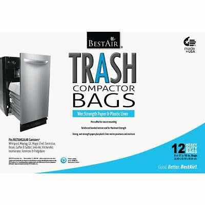 BestAir 1.4 Cu. Ft. White Compactor Trash Bag (12-Count) WMCK1335012-2  - 1 Each