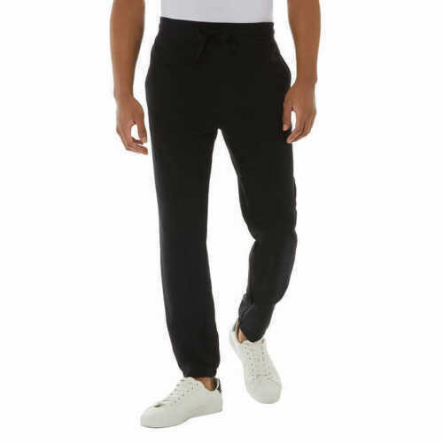 32 Degrees Men’s Comfort Terry Jogger Pants Sweatpants, Black Size L