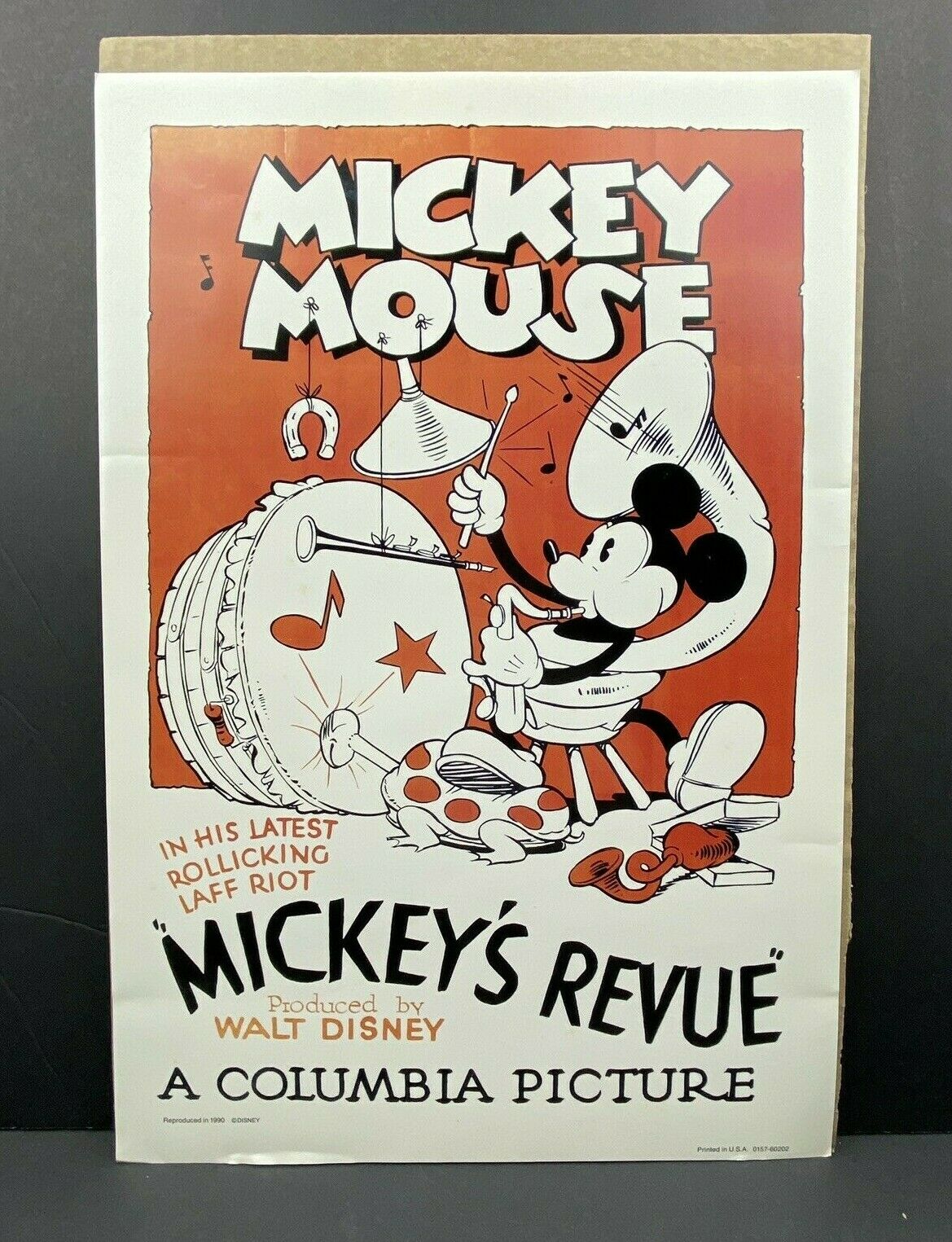 Mickeys Revue Movie Poster Reproduction Of 1932 Movie Disney 17 X 11.5