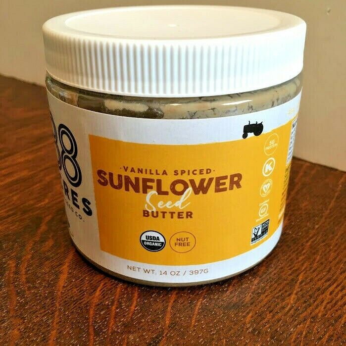 One Container Of 88 Acres  Vanilla Spiced Sunflower Seed Butter - 14 Ounces