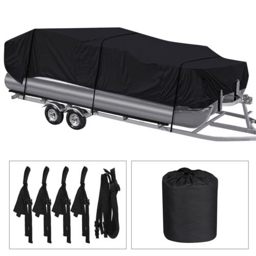 Pontoon Boat Cover Waterproof Heavy Duty Fit 17ft To 24ft Long & Beam Up To 102"